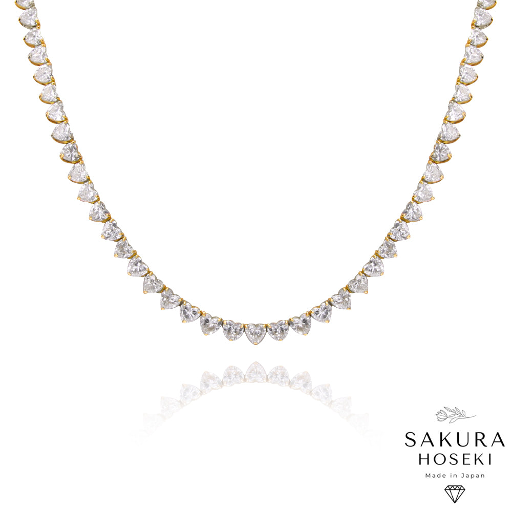 Heart Necklace Rose Gold