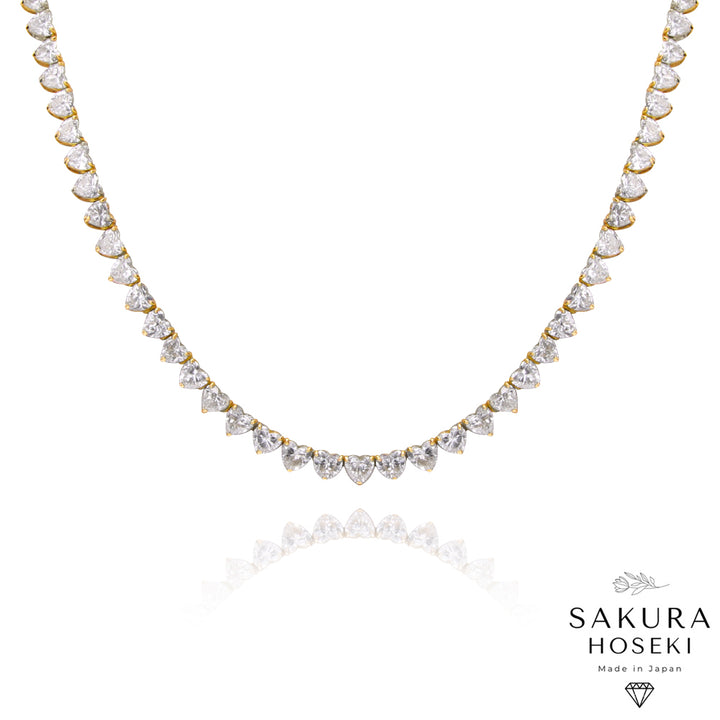 Heart Necklace Rose Gold