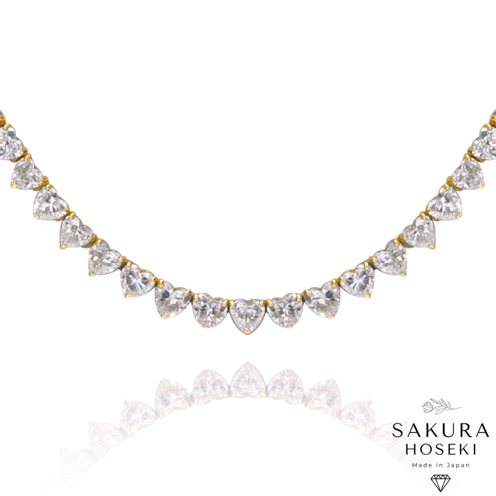 Heart Necklace Yellow Gold