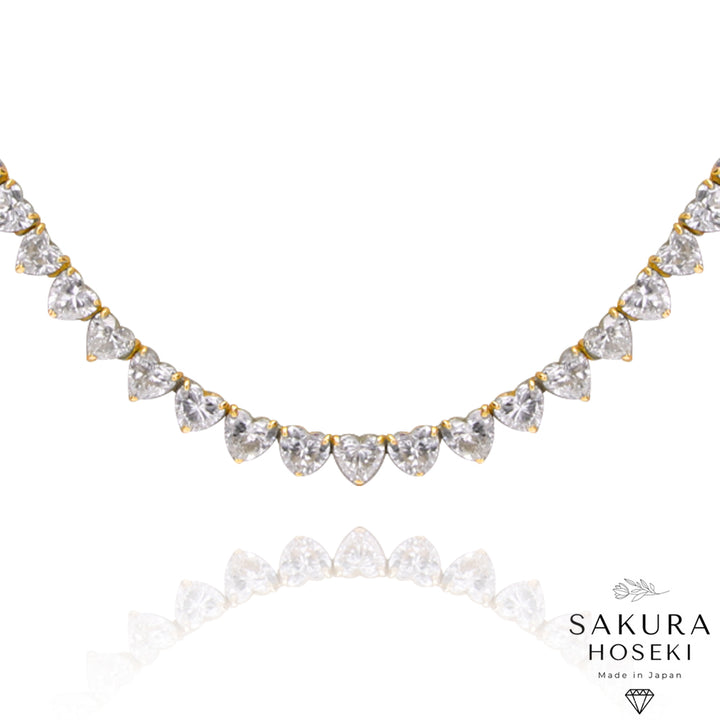Heart Necklace Yellow Gold