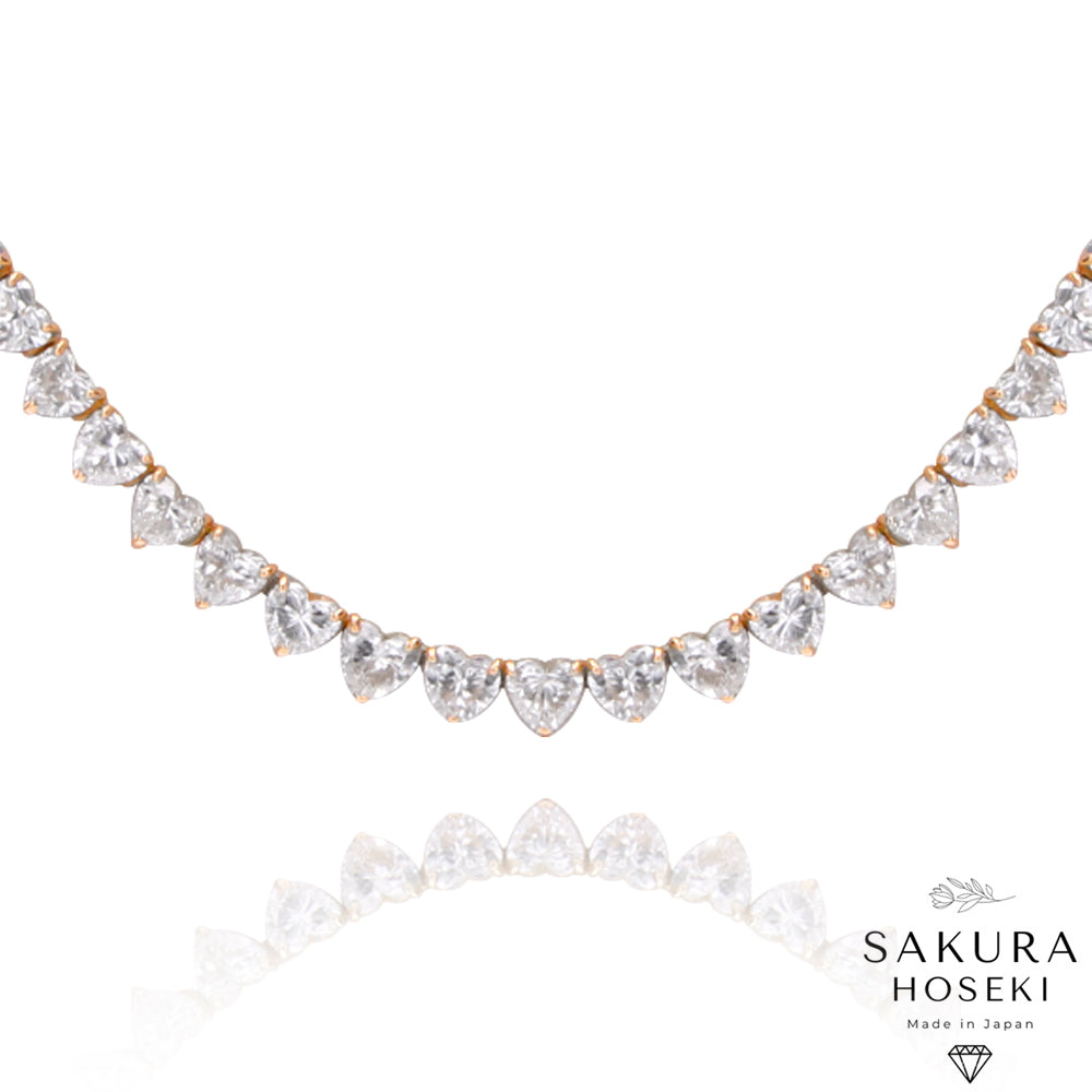 Heart Necklace Rose Gold
