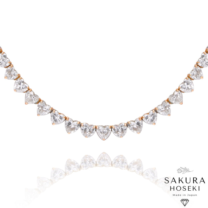 Heart Necklace Rose Gold