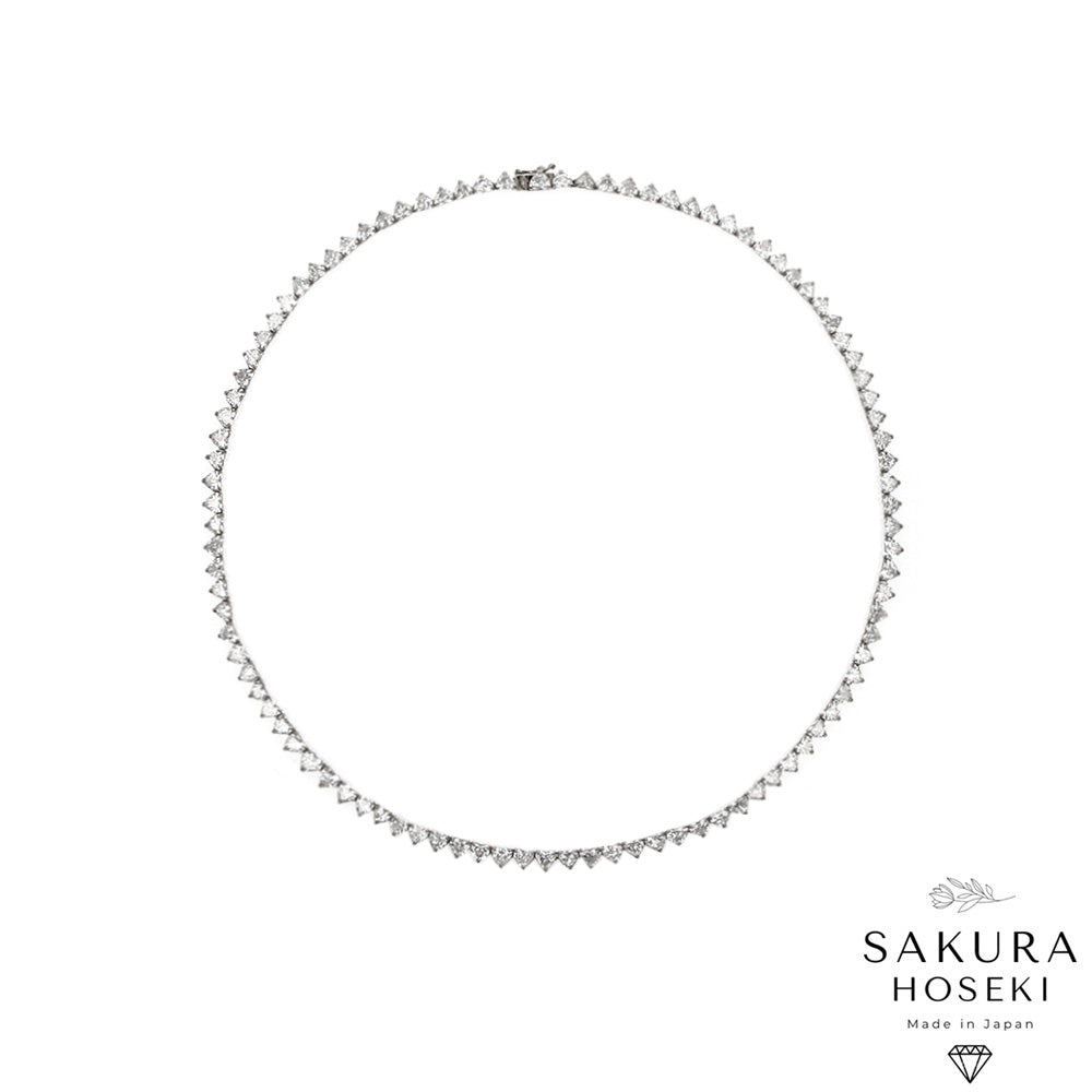 Heart Necklace White Gold