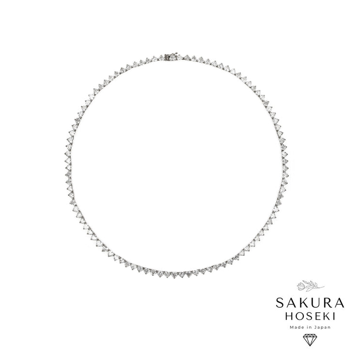 Heart Necklace White Gold