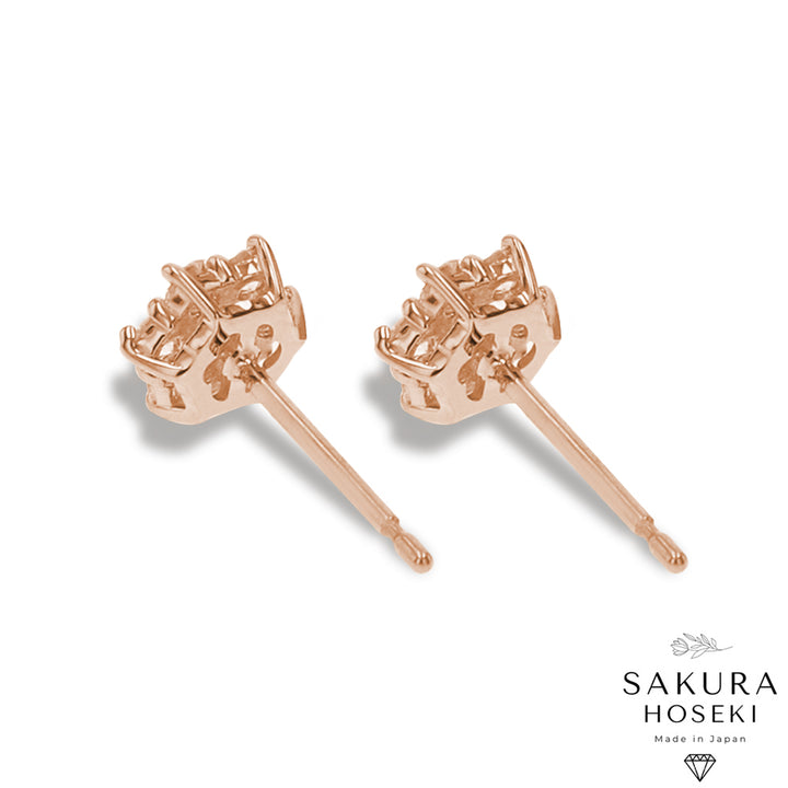 Sakura Earrings Rose Gold