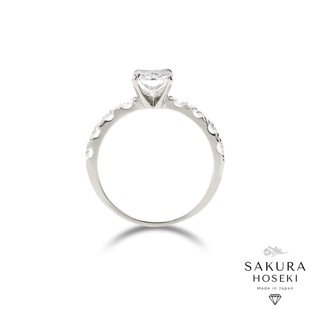 Radiant Ring White Gold