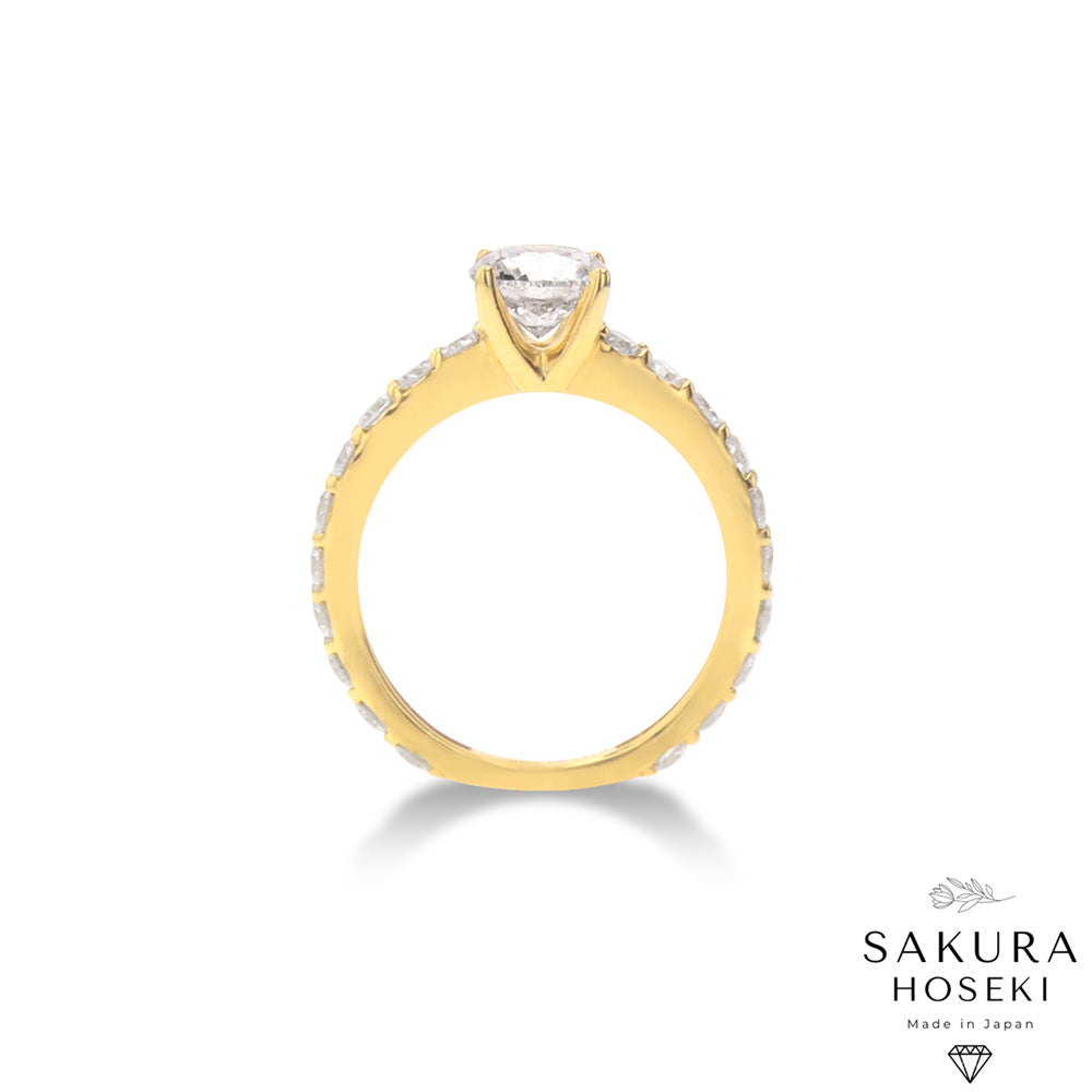 Bridal Engagement Ring Yellow Gold