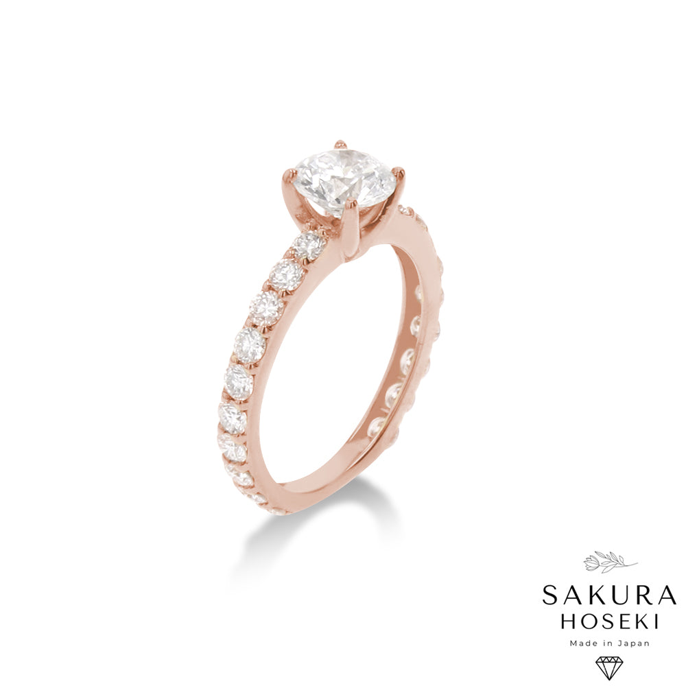 Bridal Engagement Ring Rose Gold