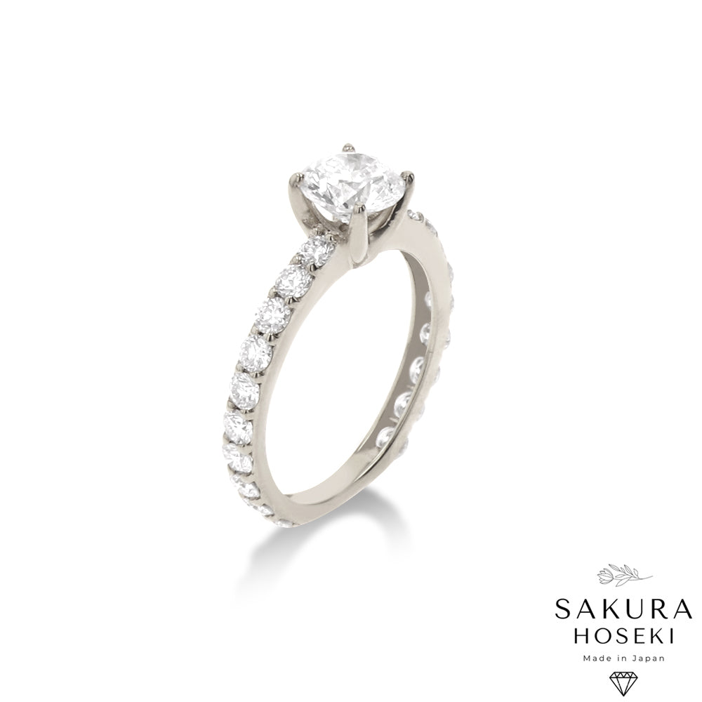 Bridal Engagement Ring White Gold
