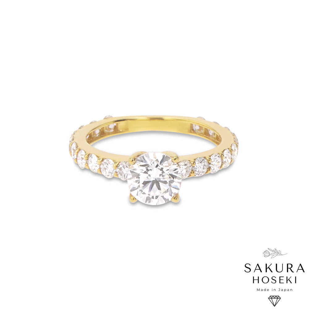 Bridal Engagement Ring Yellow Gold
