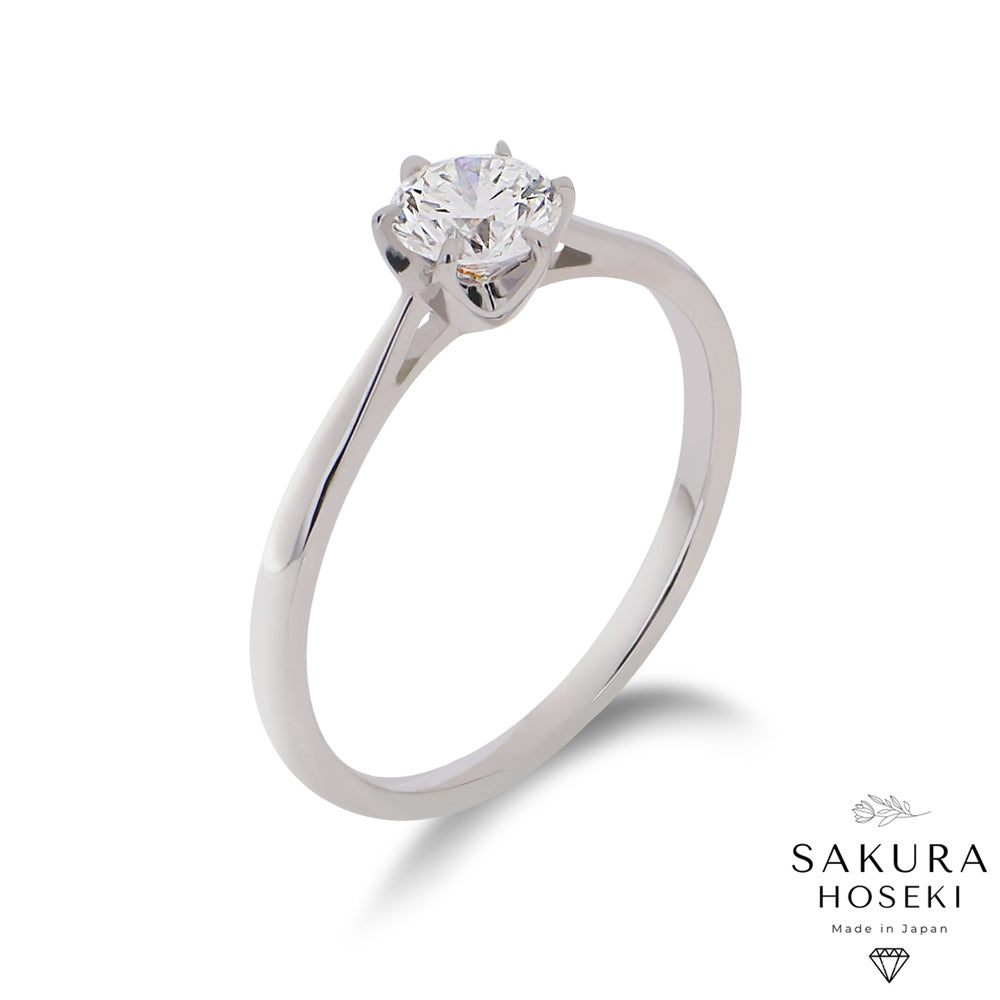 Solitaire Ring White Gold - Main Image