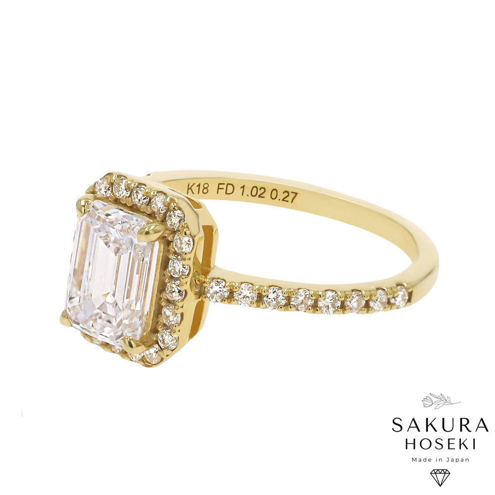 Emerald Ring Yellow Gold