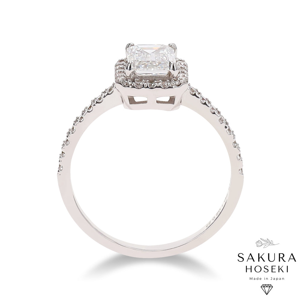 Emerald Ring White Gold