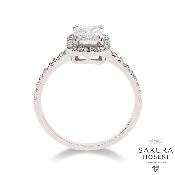 Emerald Ring White Gold