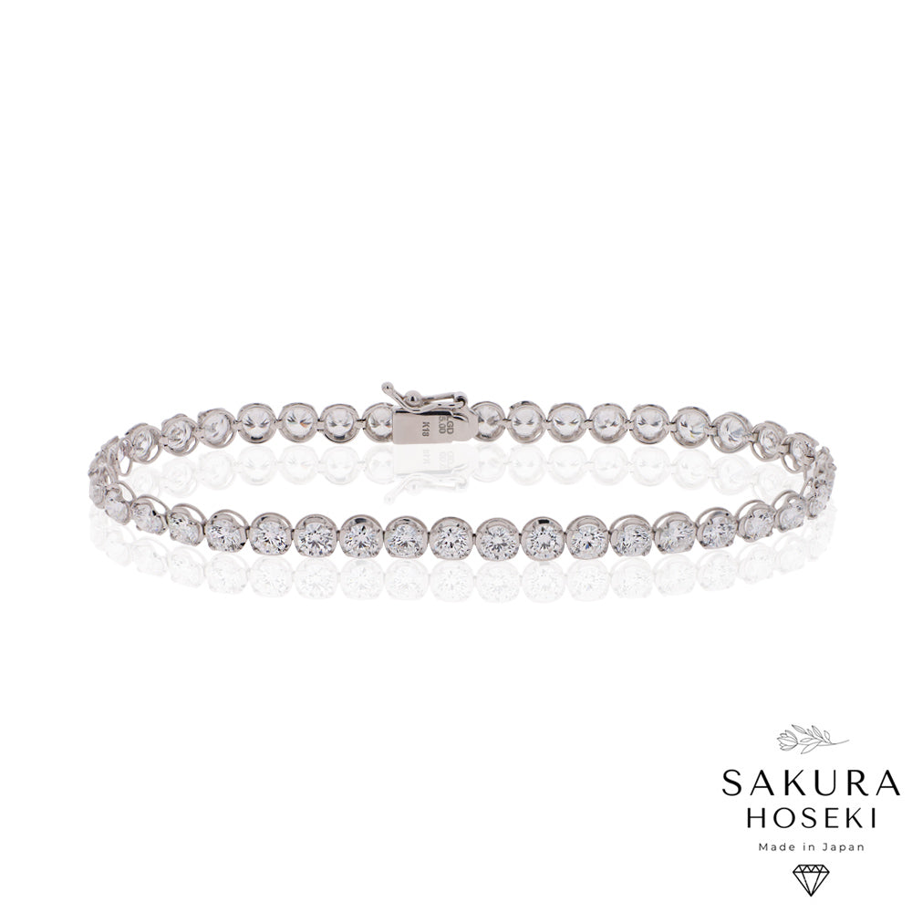 5ct Tennis Bracelet White Gold