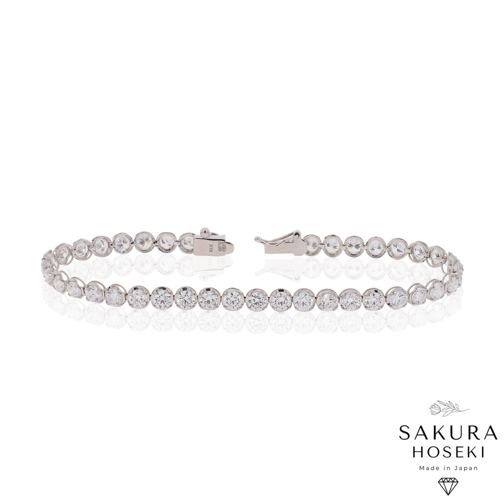 5ct Tennis Bracelet White Gold