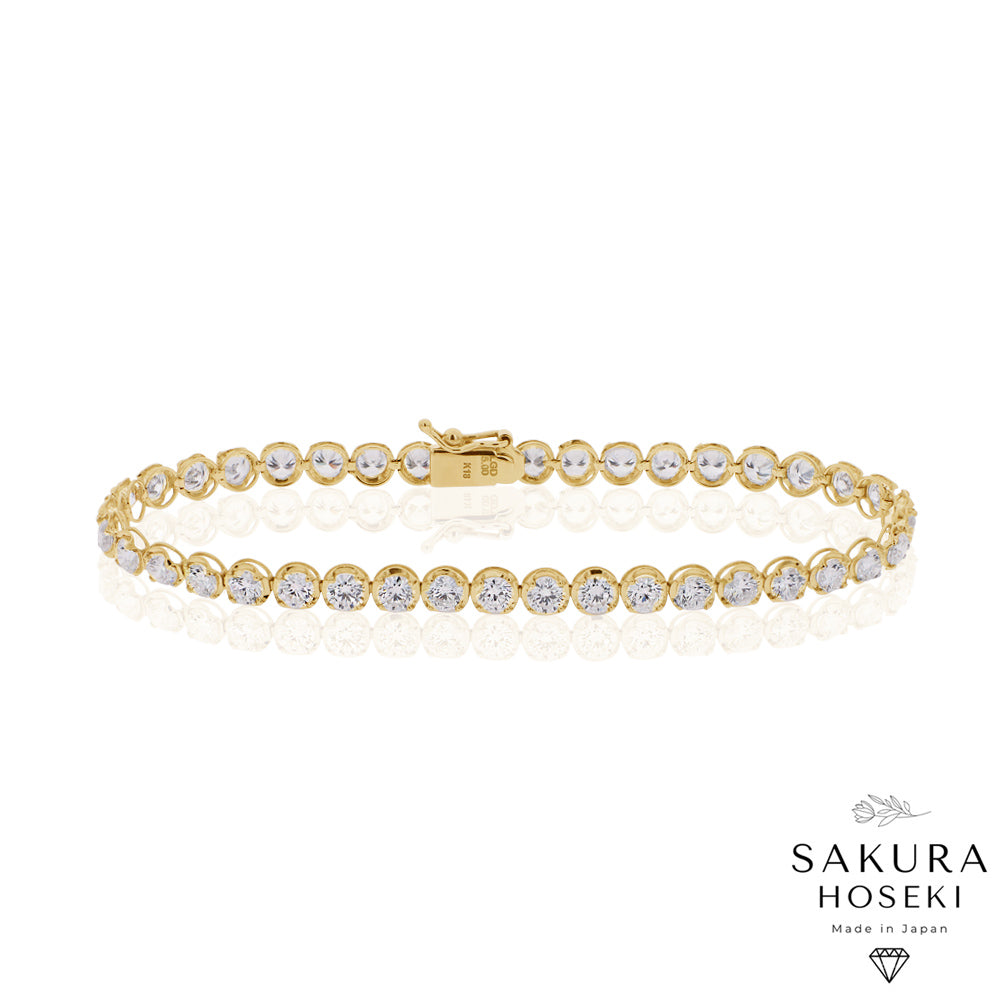 5ct Tennis Bracelet Yellow Gold