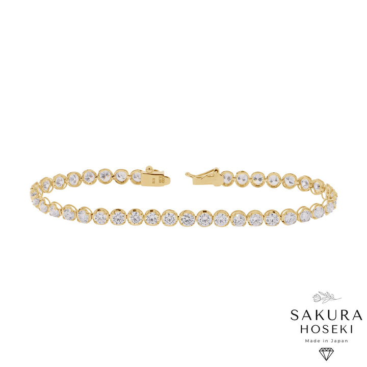5ct Tennis Bracelet Yellow Gold