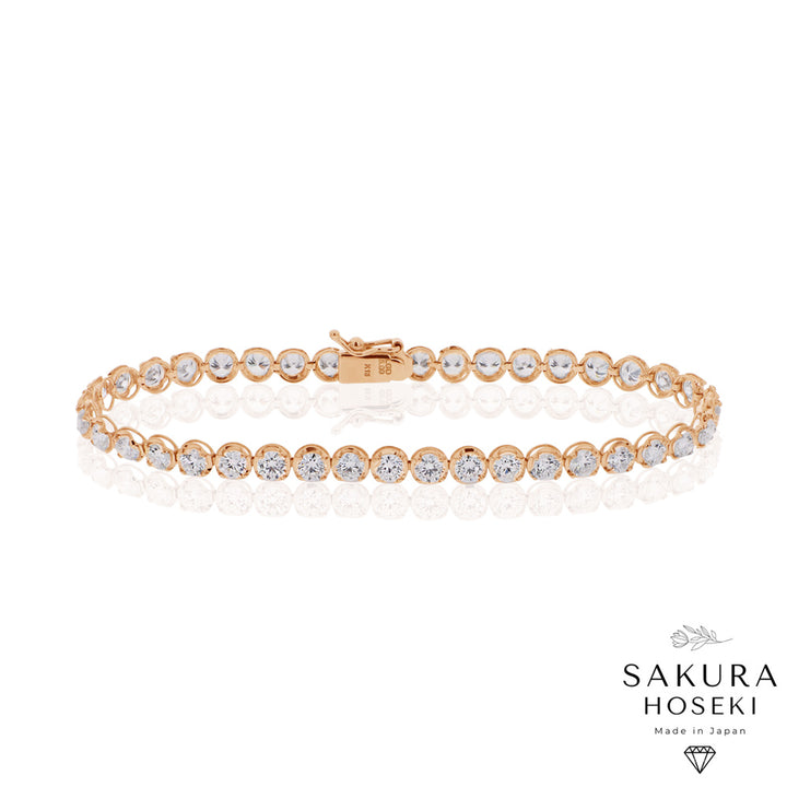 5ct Tennis Bracelet Rose Gold