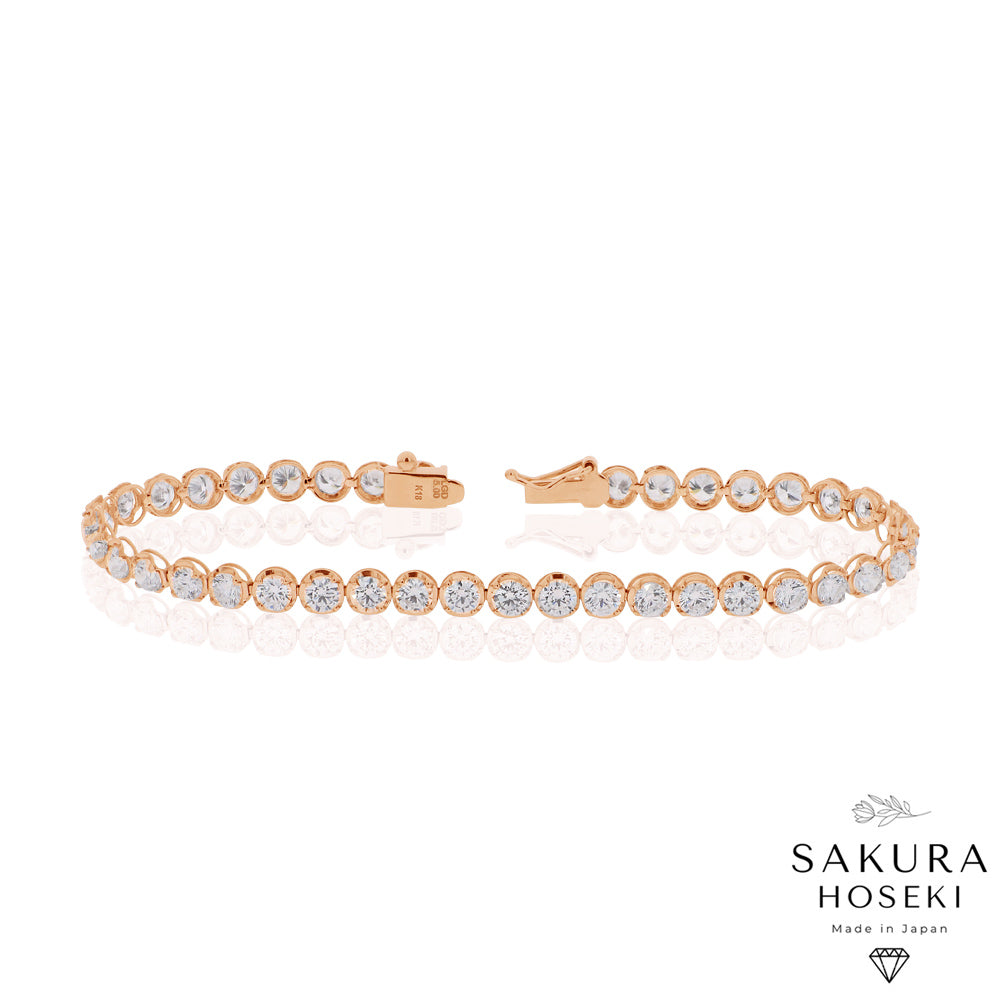 5ct Tennis Bracelet Rose Gold