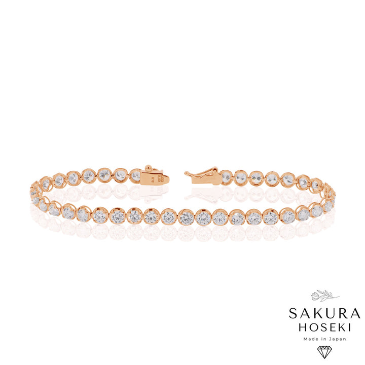 5ct Tennis Bracelet Rose Gold