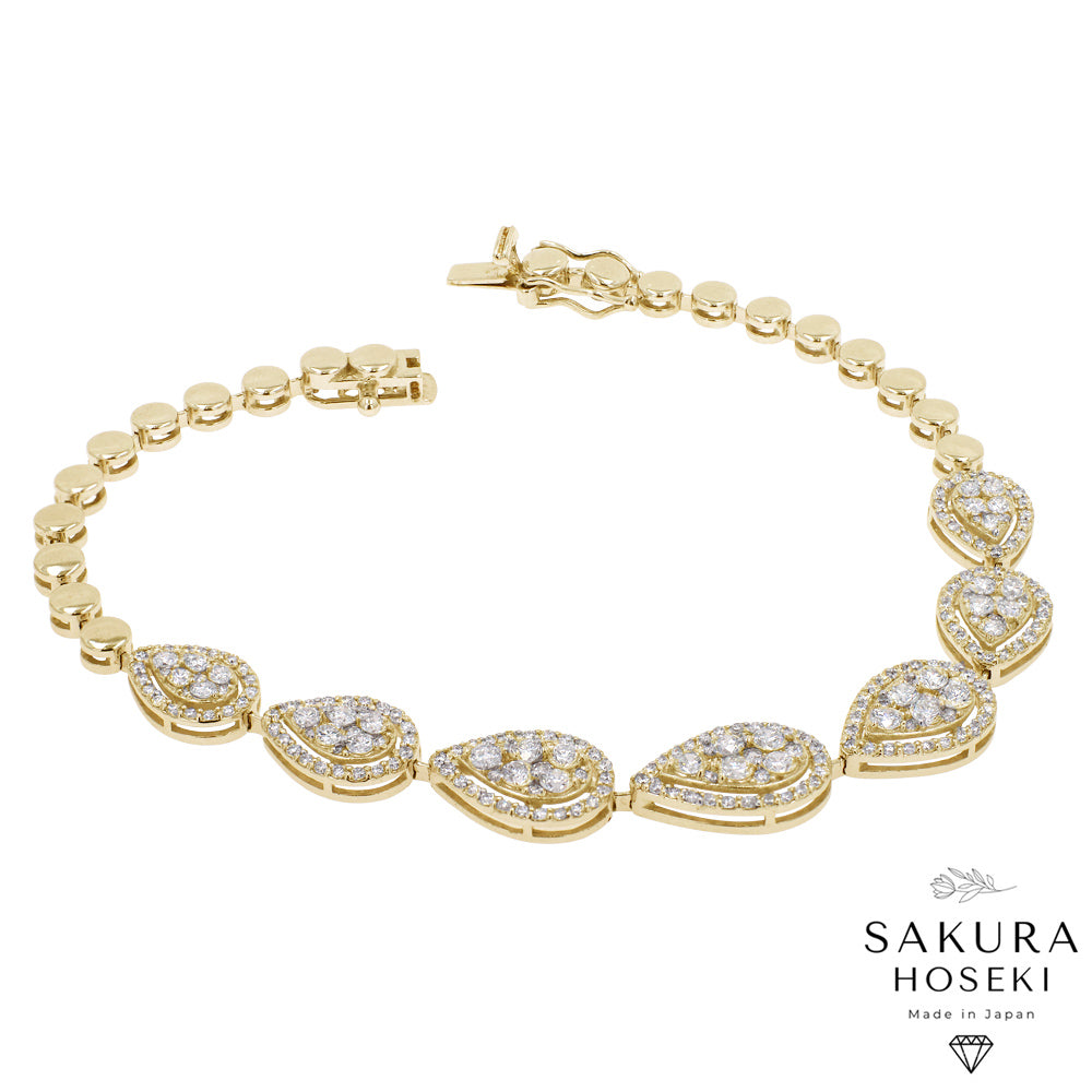 Pear Bracelet Yellow Gold