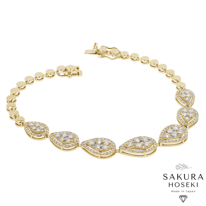 Pear Bracelet Yellow Gold