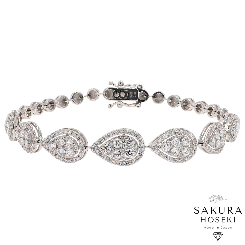 Pear Bracelet White Gold