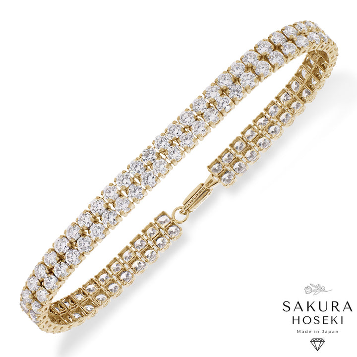 6.5ct Tennis Bracelet Yellow Gold