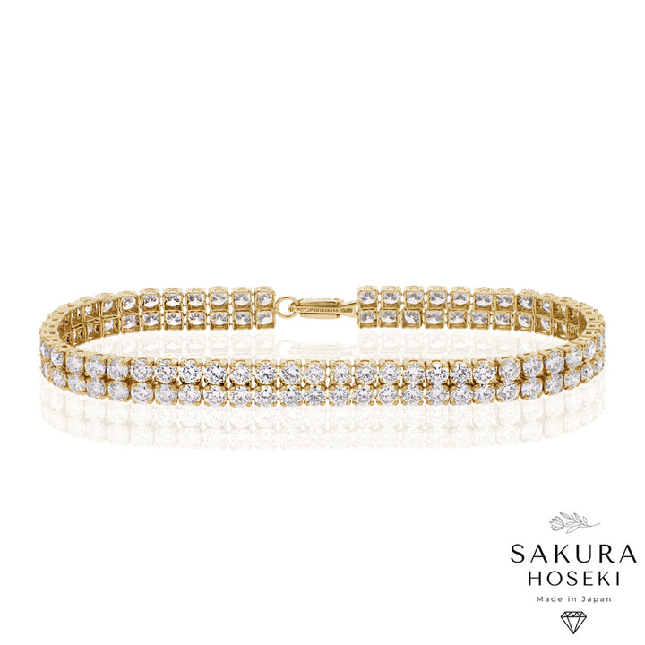 6.5ct Tennis Bracelet Yellow Gold