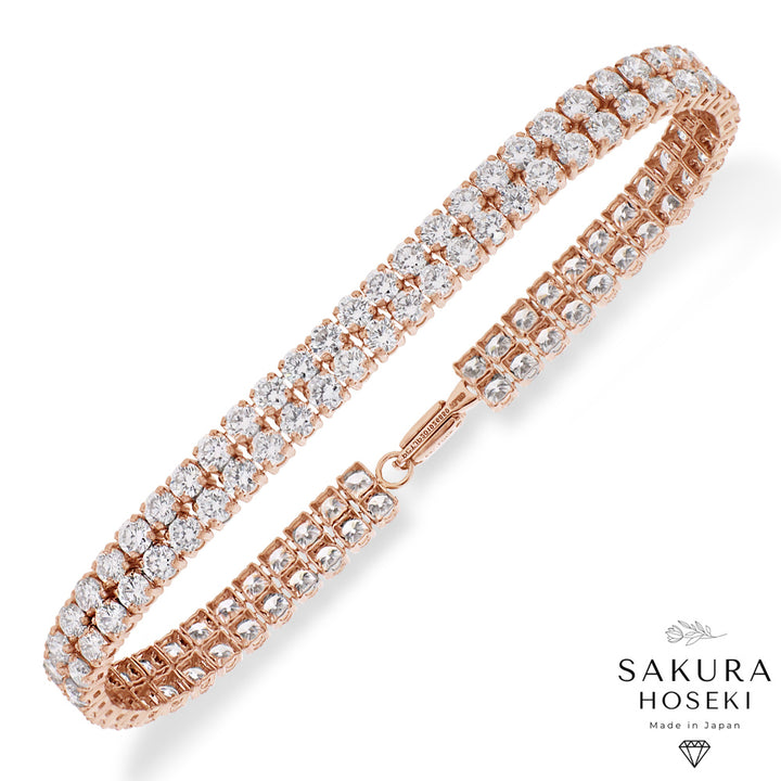 6.5ct Tennis Bracelet Rose Gold