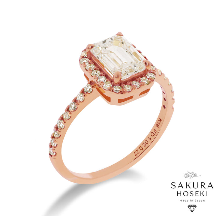 Emerald Ring Rose Gold