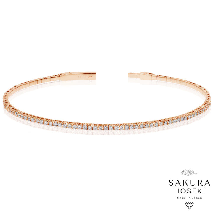Half Flexible Bangle Rose Gold