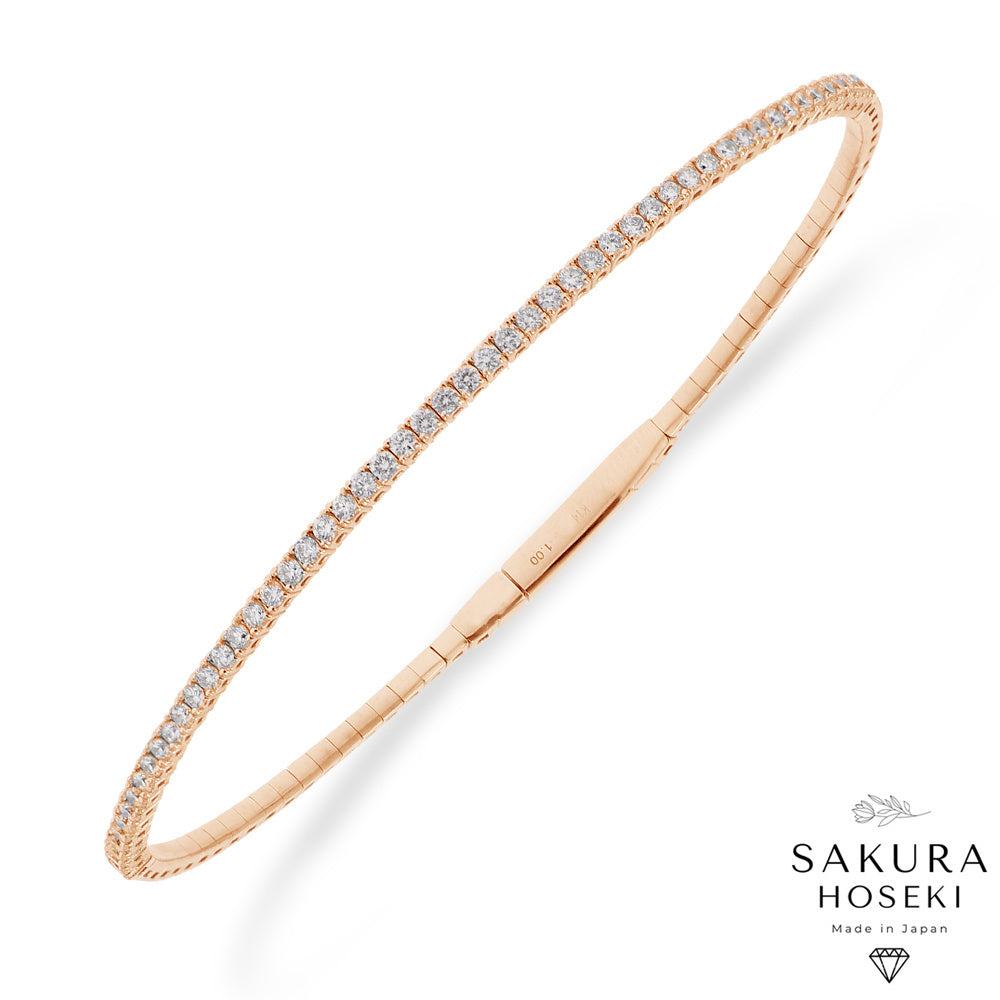 Half Flexible Bangle Rose Gold