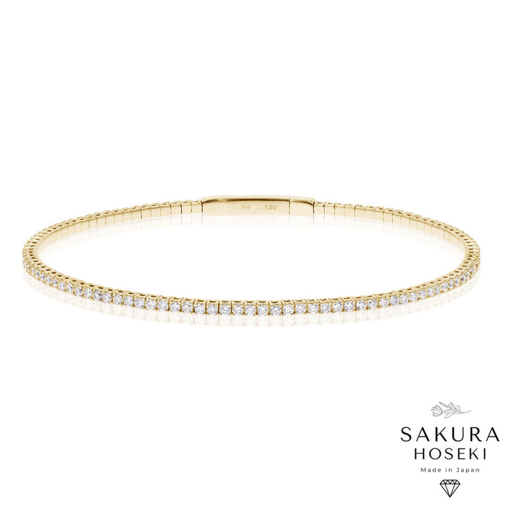 Full Flexible Bangle Yellow Gold