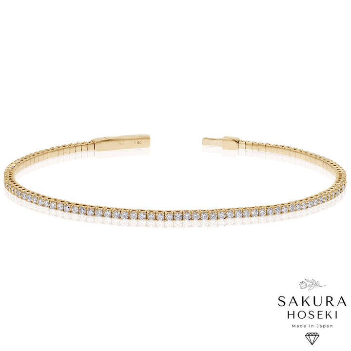 Full Flexible Bangle Yellow Gold