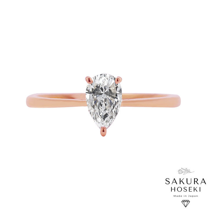 Pear Ring Rose Gold