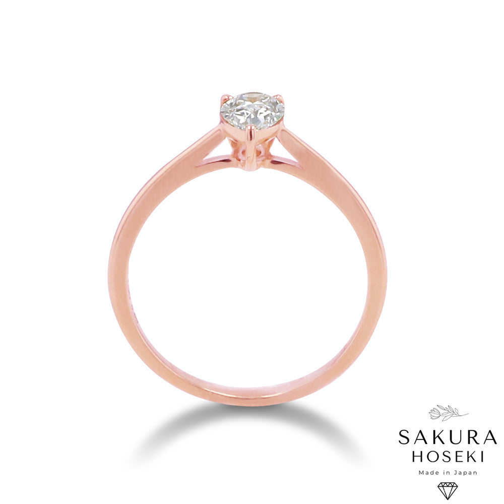 Pear Ring Rose Gold