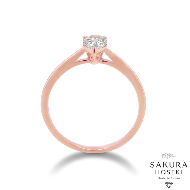 Pear Ring Rose Gold