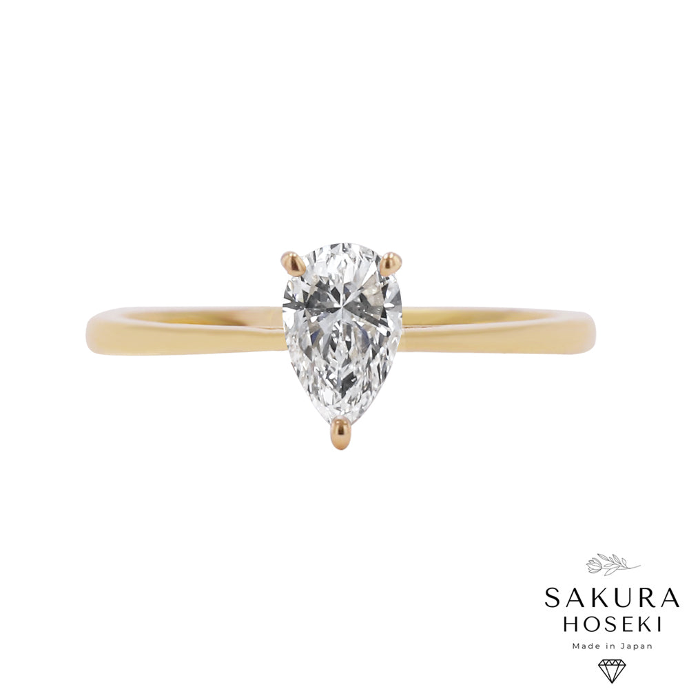 Pear Ring Yellow Gold