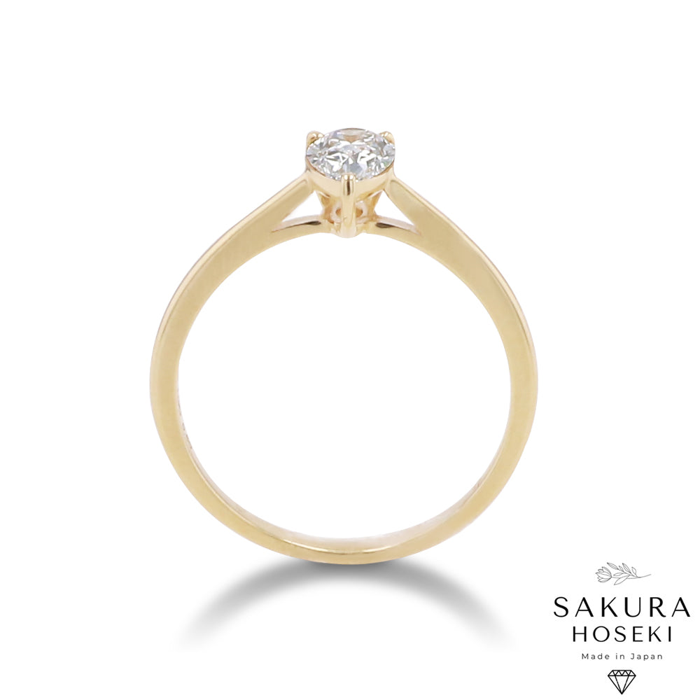 Pear Ring Yellow Gold