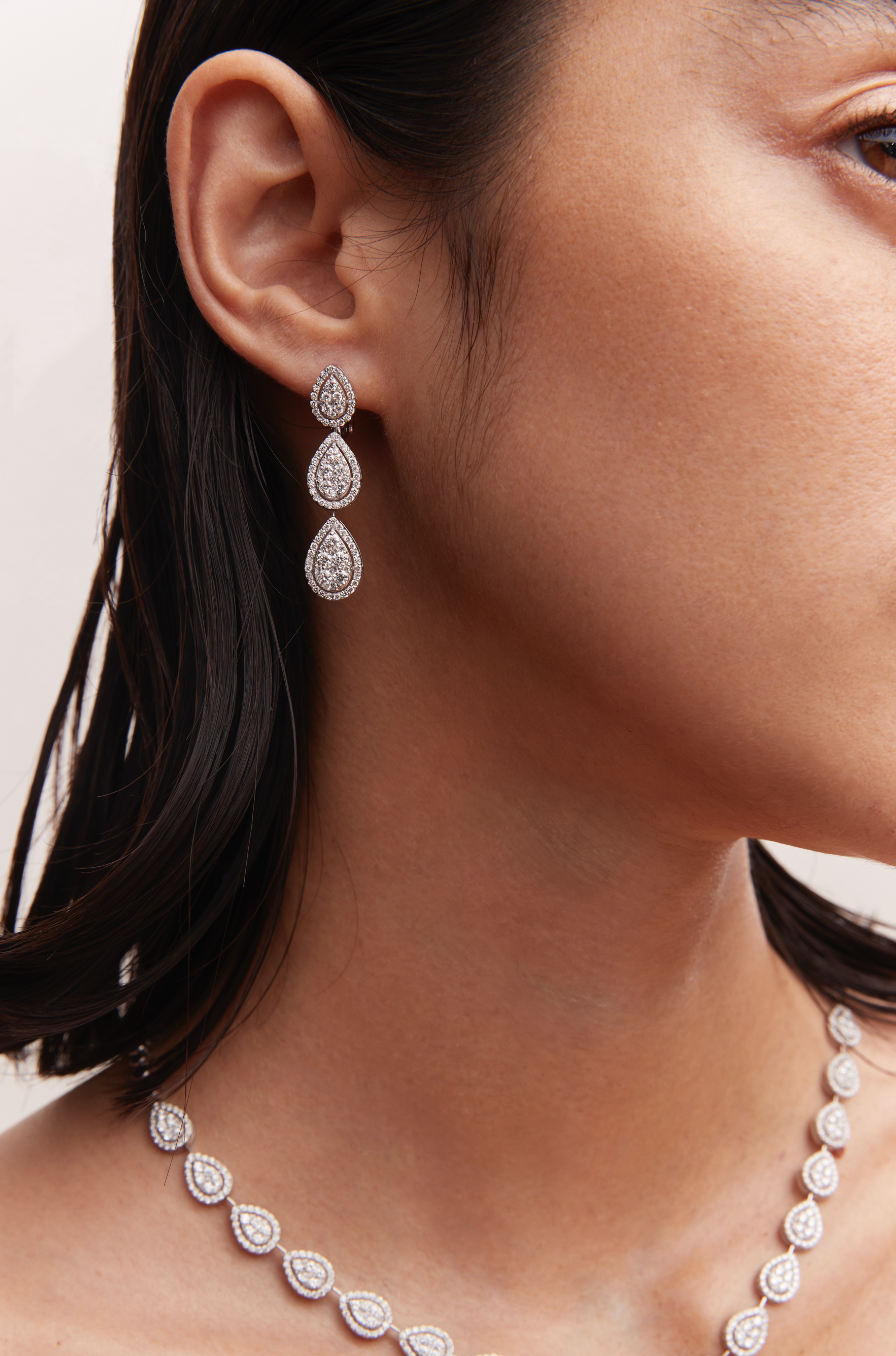 Pear Earring Rose Gold