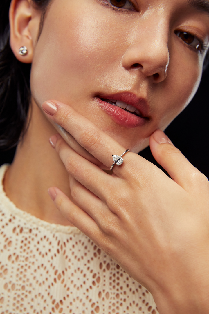 Pear Ring Yellow Gold