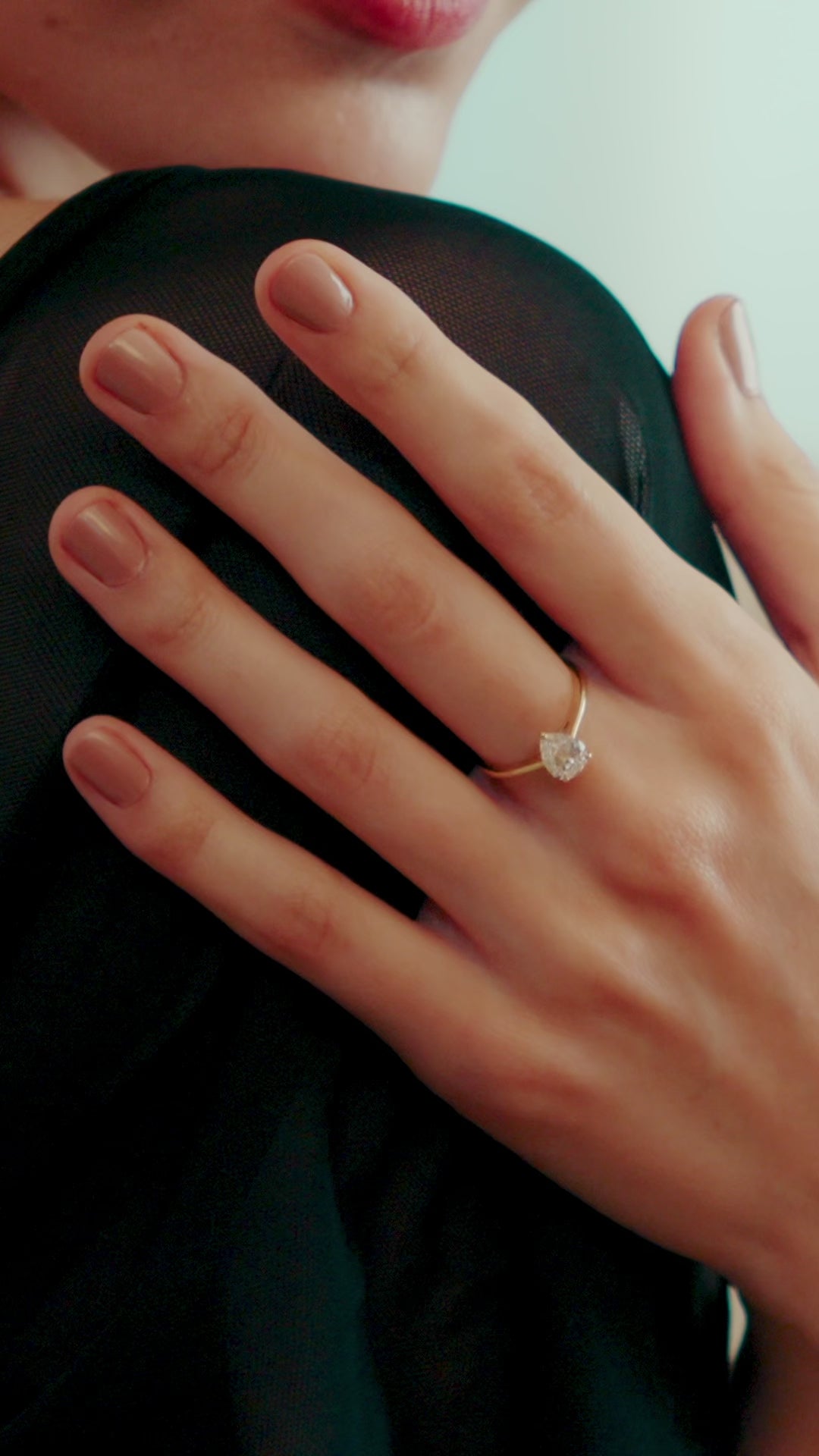 Pear Ring Yellow Gold