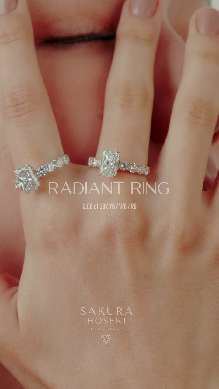 Radiant Ring Yellow Gold
