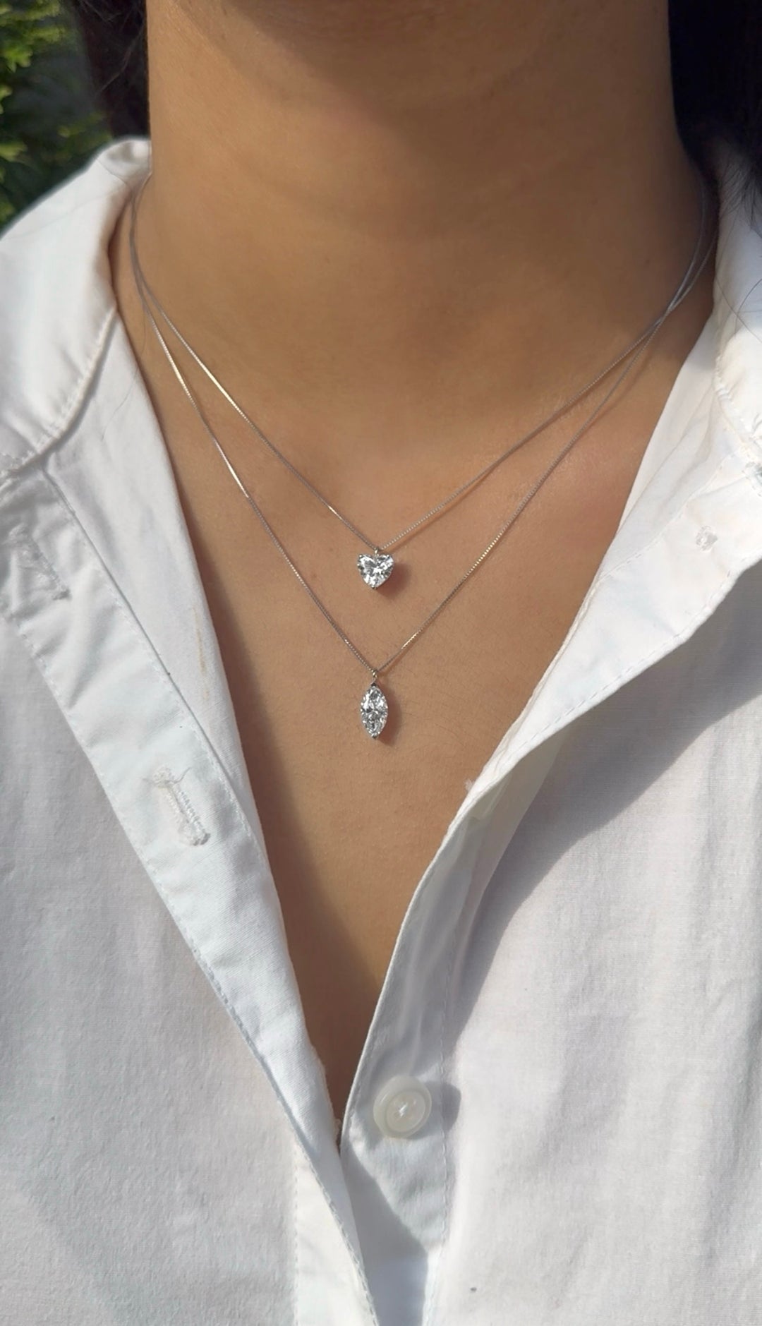 Marquise Solitaire Pendant Rose Gold