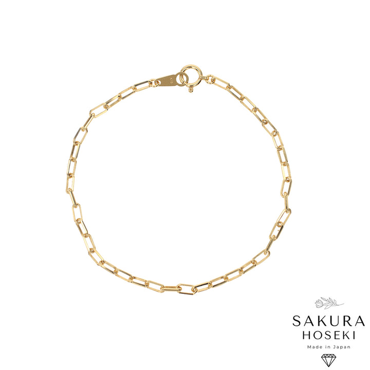 Gold Paperclip Bracelet