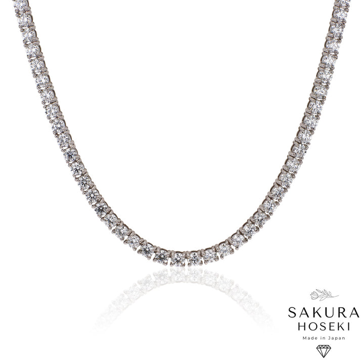13ct Tennis Necklace White Gold
