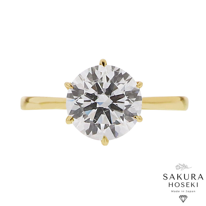 Solitaire Ring Yellow Gold
