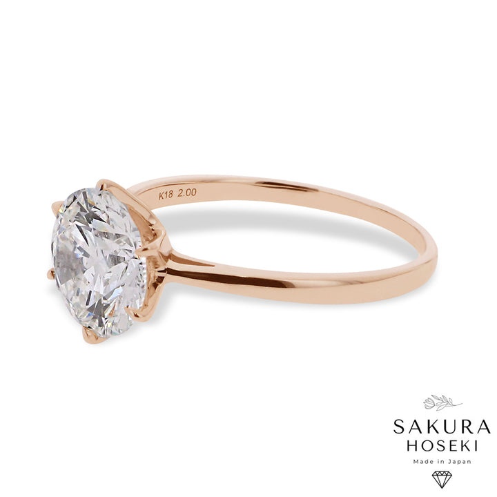 Solitaire Ring Rose Gold